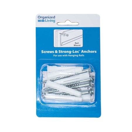 Organized Living Organized Living Plastic/Steel Anchor, PK22 7913-9137-11